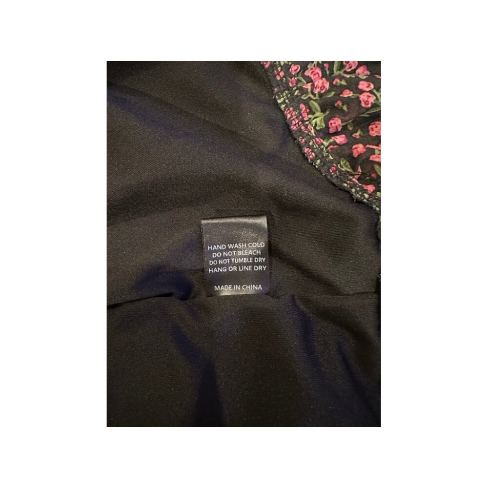 Étophe Studios Floral Ruched Dress - Small, Spaghetti Strap & Ruffled Bottom - Picture 3 of 4